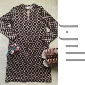 J Jill Sheath Print Dress